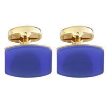 Load image into Gallery viewer, Quality Crystal Square/Round Cufflinks for mens gold  black flower/Crown/ cufflinks Top brand men&#39;s French shirt cufflinks
