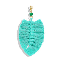 Load image into Gallery viewer, Girlgo Tassel Macrame Keychains for Women Boho Handmade Fiberlove key Holder Keyring Macrame Bag Charm Car Hanging Jewelry Gifts
