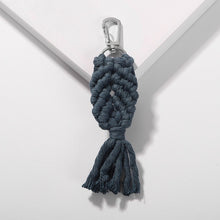 Load image into Gallery viewer, Girlgo Tassel Macrame Keychains for Women Boho Handmade Fiberlove key Holder Keyring Macrame Bag Charm Car Hanging Jewelry Gifts
