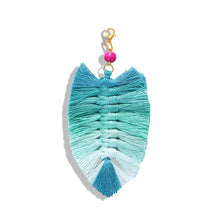 Load image into Gallery viewer, Girlgo Tassel Macrame Keychains for Women Boho Handmade Fiberlove key Holder Keyring Macrame Bag Charm Car Hanging Jewelry Gifts
