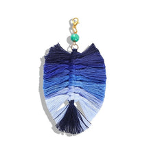 Load image into Gallery viewer, Girlgo Tassel Macrame Keychains for Women Boho Handmade Fiberlove key Holder Keyring Macrame Bag Charm Car Hanging Jewelry Gifts
