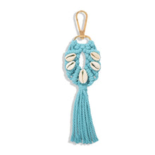 Load image into Gallery viewer, Girlgo Tassel Macrame Keychains for Women Boho Handmade Fiberlove key Holder Keyring Macrame Bag Charm Car Hanging Jewelry Gifts

