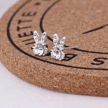 Load image into Gallery viewer, Recommend Cute Exquisite Simlated Pearl Crystal Stud Earring Butterfly Snowflake Star Triangle Crown Shape Earring
