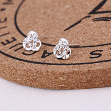 Load image into Gallery viewer, Recommend Cute Exquisite Simlated Pearl Crystal Stud Earring Butterfly Snowflake Star Triangle Crown Shape Earring
