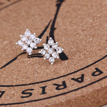 Load image into Gallery viewer, Recommend Cute Exquisite Simlated Pearl Crystal Stud Earring Butterfly Snowflake Star Triangle Crown Shape Earring
