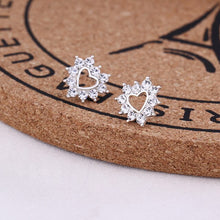 Load image into Gallery viewer, Recommend Cute Exquisite Simlated Pearl Crystal Stud Earring Butterfly Snowflake Star Triangle Crown Shape Earring
