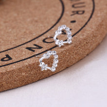 Load image into Gallery viewer, Recommend Cute Exquisite Simlated Pearl Crystal Stud Earring Butterfly Snowflake Star Triangle Crown Shape Earring
