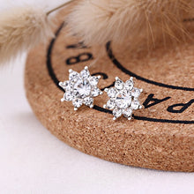 Load image into Gallery viewer, Recommend Cute Exquisite Simlated Pearl Crystal Stud Earring Butterfly Snowflake Star Triangle Crown Shape Earring
