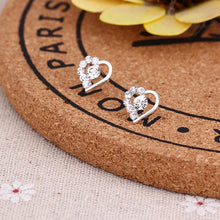 Load image into Gallery viewer, Recommend Cute Exquisite Simlated Pearl Crystal Stud Earring Butterfly Snowflake Star Triangle Crown Shape Earring

