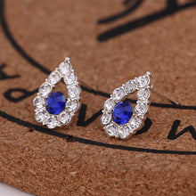Load image into Gallery viewer, Recommend Cute Exquisite Simlated Pearl Crystal Stud Earring Butterfly Snowflake Star Triangle Crown Shape Earring
