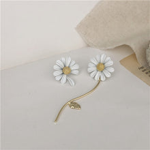 Load image into Gallery viewer, AOMU White Enamel Geometric Round Square Irregular Acrylic Calla Flower Stud Earrings for Women Girl Elegant Party Jewelry Gift

