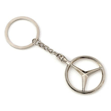 Load image into Gallery viewer, New for Mercedes benz accesorios llavero sólido ahuecado for Mercedes trigo coche Logo coche Llaveros de metal anuncio colgante
