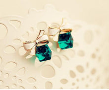Load image into Gallery viewer, New Product Launch Fashion Korean Cute Red Cherry Leaf Beads Rhinestone Lovely Ear Stud Earrings Jewelry Earrings For Women Gift
