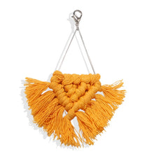 Load image into Gallery viewer, Girlgo Tassel Macrame Keychains for Women Boho Handmade Fiberlove key Holder Keyring Macrame Bag Charm Car Hanging Jewelry Gifts
