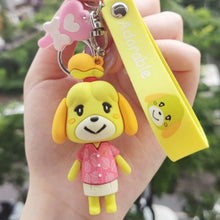Load image into Gallery viewer, Animal Crossing Silica Gel Keychains Fashion Game Animal Crossing Pendant Keyrings Switch
